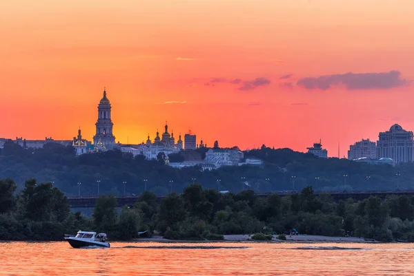 Kiev Pechersk Lavra Uno Los Lugares Interés Más Conocidos Populares — Foto de Stock