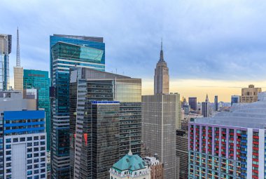 Manhattan gün batımında