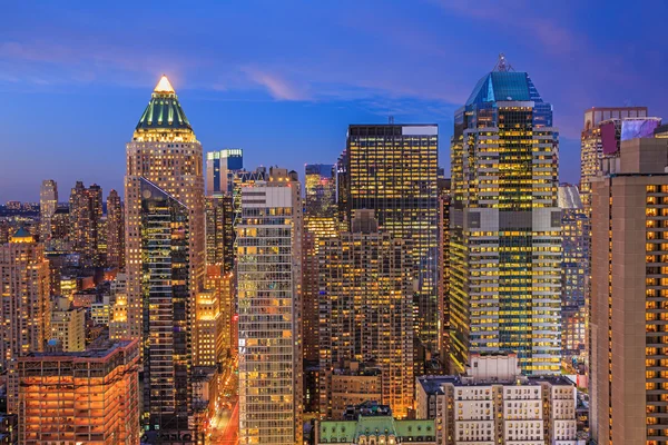 Puesta de sol en Manhattan — Foto de Stock