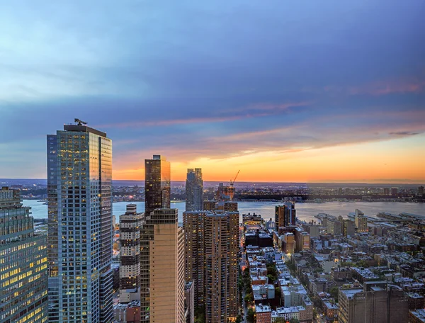 Sunset at Manhattan — Stock Photo, Image