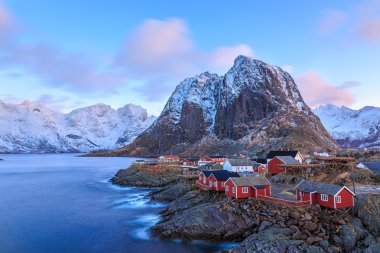 Reine fishing village clipart