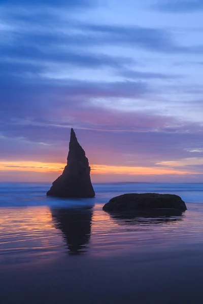 Sunset at Bandon  Beach — Stock Photo, Image