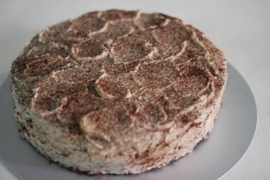 Vanilyalı çikolatalı pasta. Kızıma doğum günü pastası olarak yaptım.