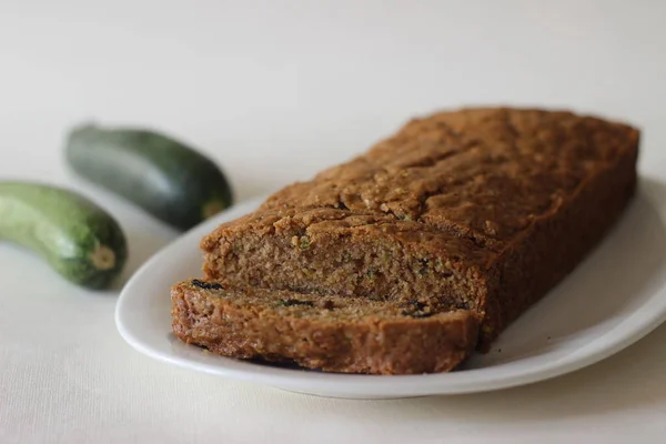 Zucchini raisin bread. Its a soft and moist quick bread made of shredded Zucchini with raisins, cinnamon and a dash of nutmeg added for flavour