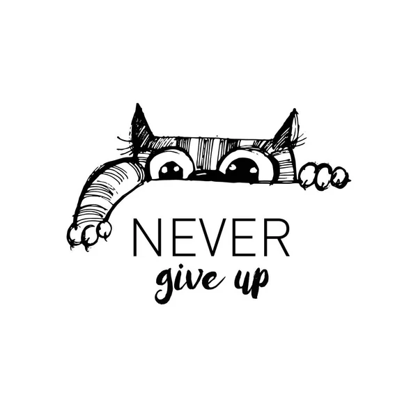 Komik kedilerin el çizimi vektör çizimi