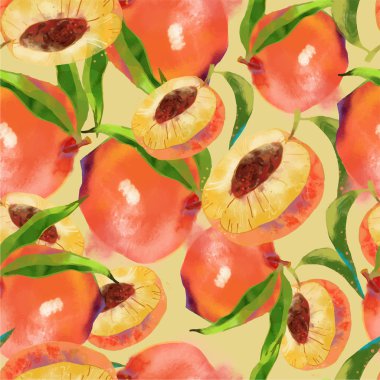 Şeftali seamless modeli