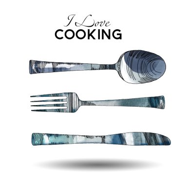 I love cooking set clipart