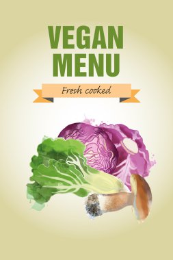 Suluboya sebze arka plan