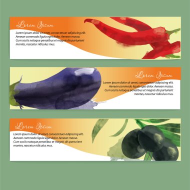 Sebze ile banner tasarımı