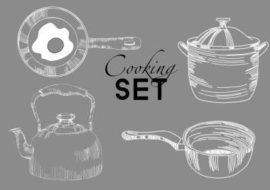 Mini mutfak takımı gri