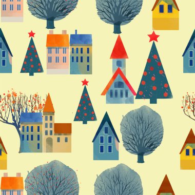 Suluboya Noel deseni