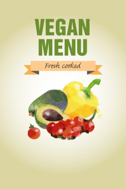 Suluboya sebze arka plan