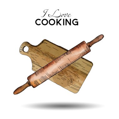 Sulu Boya mutfak arka plan