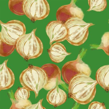 Sulu Boya desen soğan