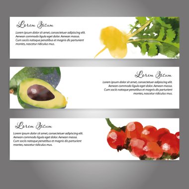 Suluboya sebze arka plan