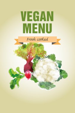 Suluboya sebze arka plan