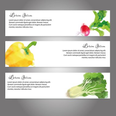 Suluboya sebze arka plan