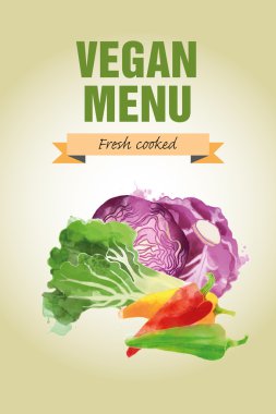 Suluboya sebze arka plan