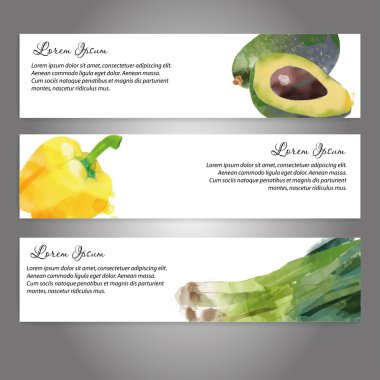 Suluboya sebze arka plan