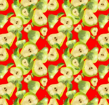 Suluboya arka planını armut