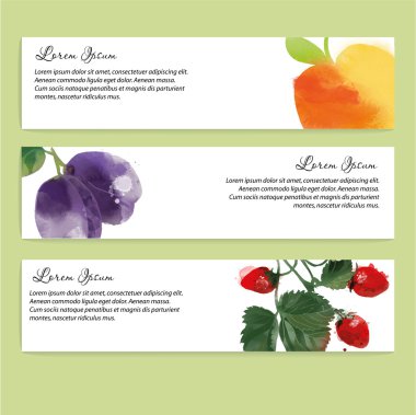 Meyve afiş arka plan