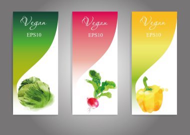 Sebze el ilanı seti