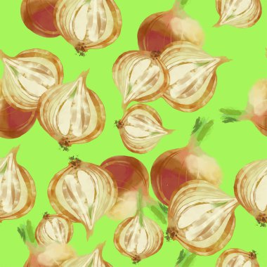 Sulu Boya desen soğan