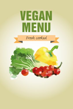 Suluboya sebze arka plan