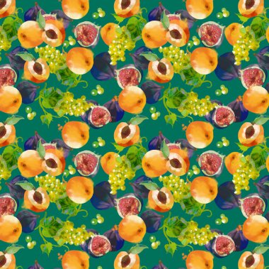 Üzüm, kayısı, incir arka plan