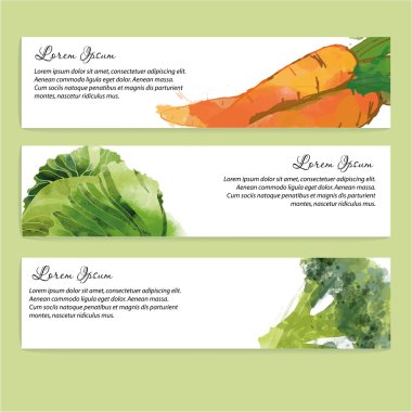 Sebze ile banner tasarımı
