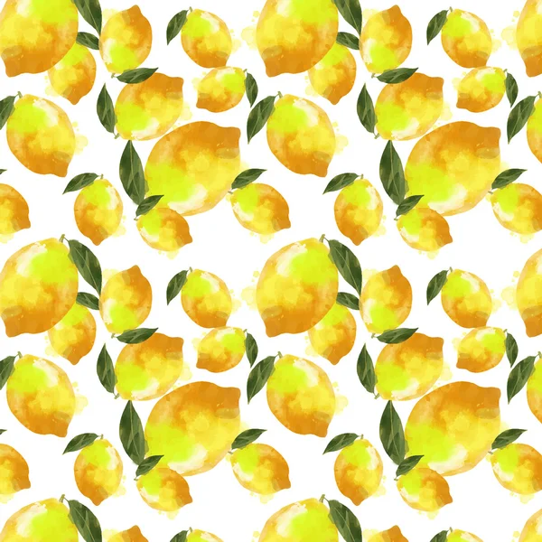 Акварель лимонный фон — стоковый вектор