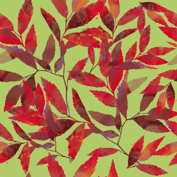Höstens mönster av blad — Stock vektor