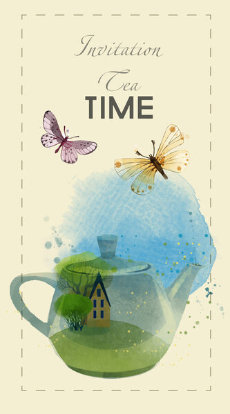 Spring Tea Time invitation