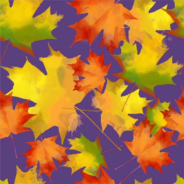 Autumn pattern of leaves — Stock Vector