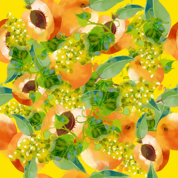 Kayısı ve üzüm desen