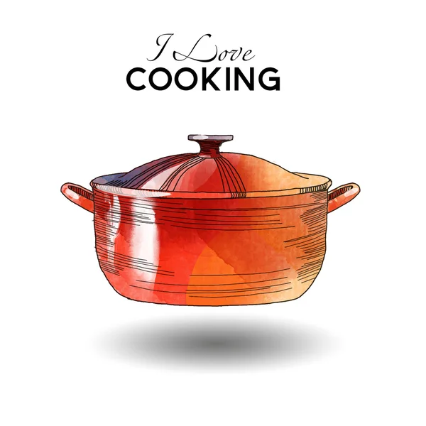 Yemek suluboya arka plan seviyorum