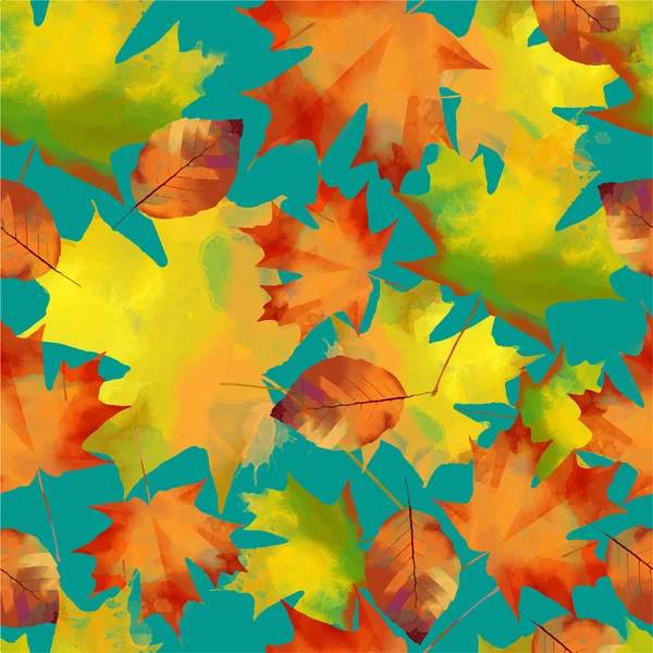 Autumn pattern of leaves — Stock Vector