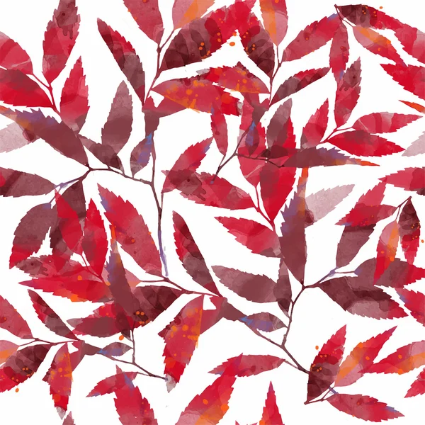 A levelek őszi minta — Stock Vector