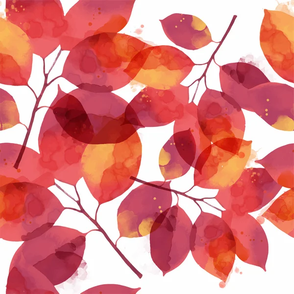 Patrón de hojas de otoño — Archivo Imágenes Vectoriales