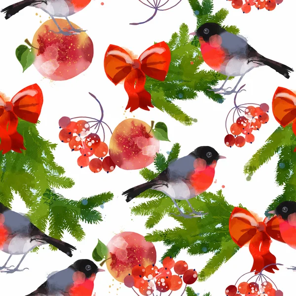 Aquarelle motif de Noël — Image vectorielle