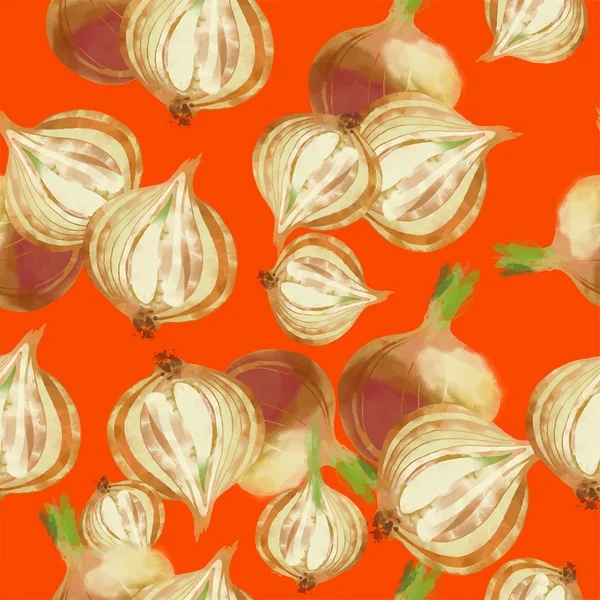 Sulu Boya desen soğan