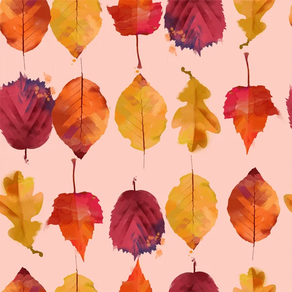 Autumn leaves pattern — Stock Vector