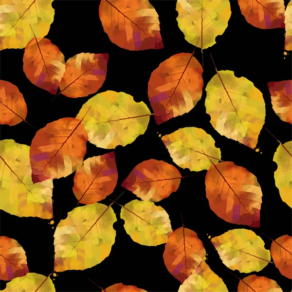 Autumn pattern of leaves — Stock Vector