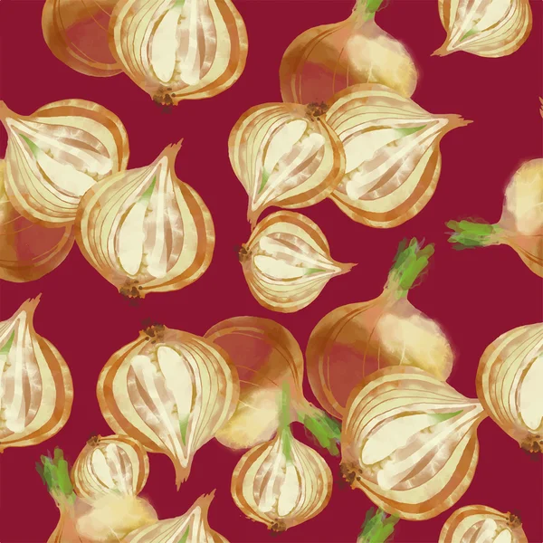 Sulu Boya desen soğan