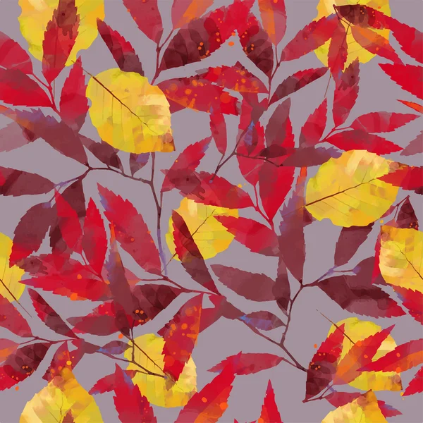 Autumn pattern of leaves — Stock Vector