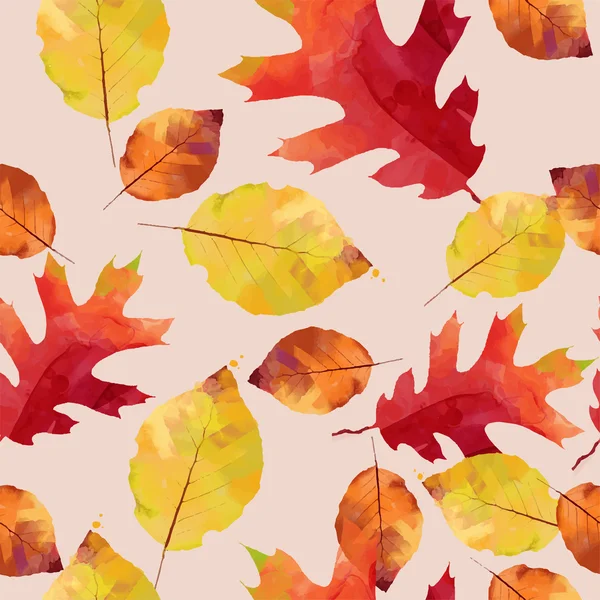 Autumn pattern of leaves — Stock Vector