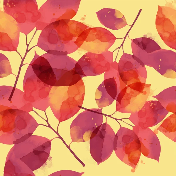 Autumn leaves pattern — Stock Vector