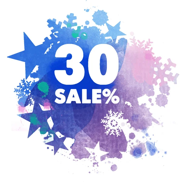 Winter sale background — Stock Vector