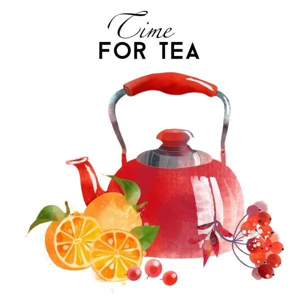 Temps pour le thé — Image vectorielle