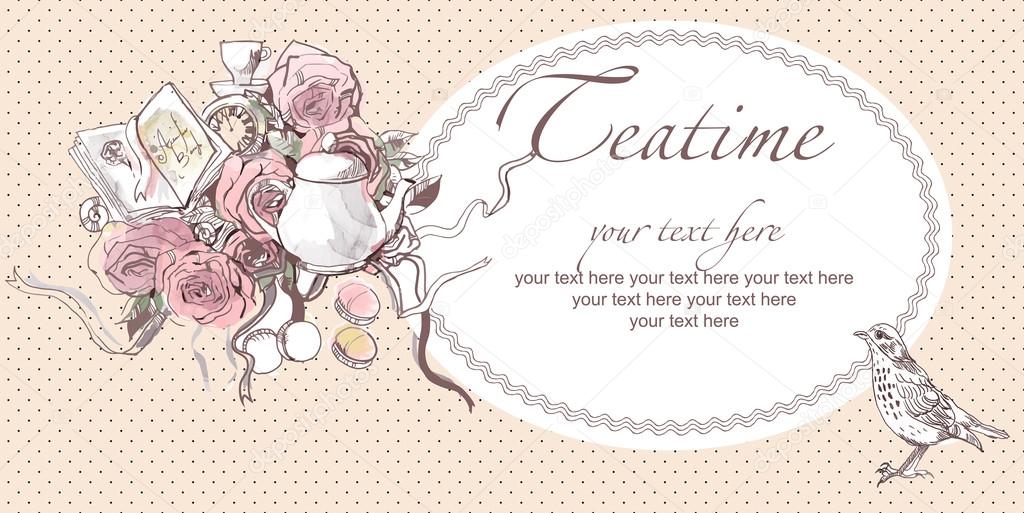 Teatime design card